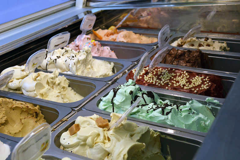 Gelato flavours for gelato shakes